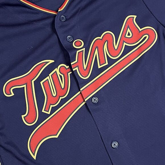 Minnesota Twins Eddie Rosario #20 Jersey Mens Small Blue Majestic Cool Base - Picture 4 of 11